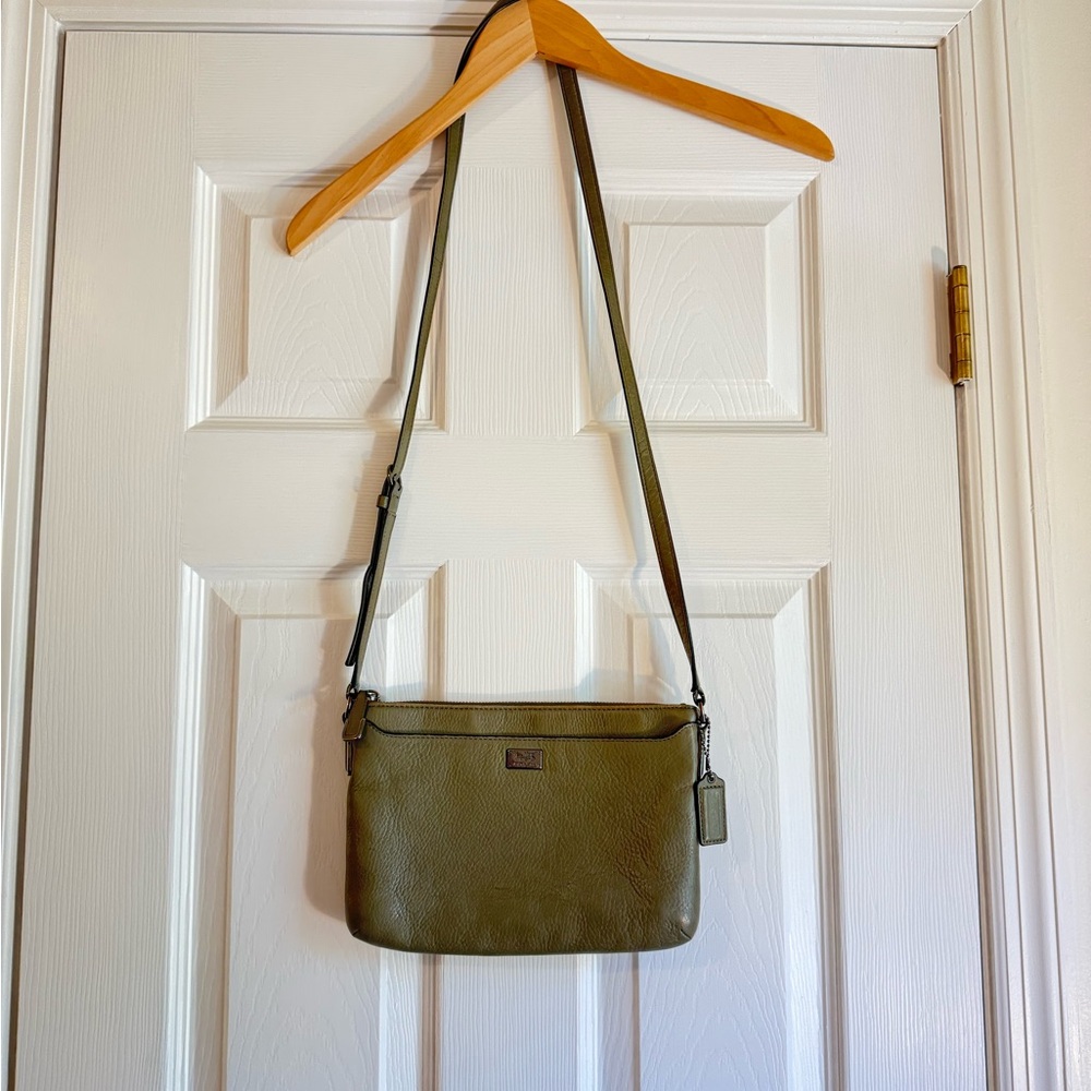 Coach Madison Olive green crossbody purse